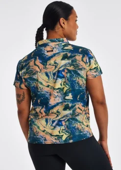 Women Oiselle Benjamina Button Short Sleeve