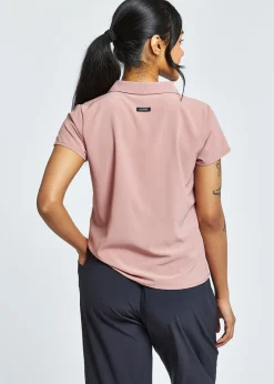 Women Oiselle Benjamina Button Short Sleeve