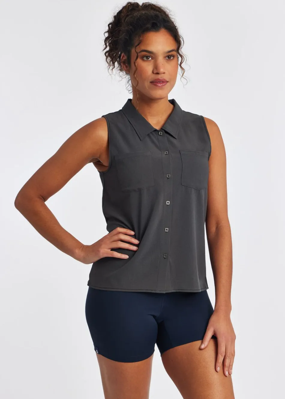 Women Oiselle Benjamina Button Sleeveless