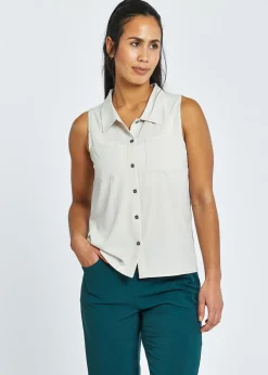 Women Oiselle Benjamina Button Sleeveless