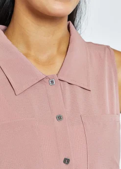 Women Oiselle Benjamina Button Sleeveless