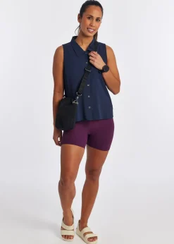 Women Oiselle Benjamina Button Sleeveless