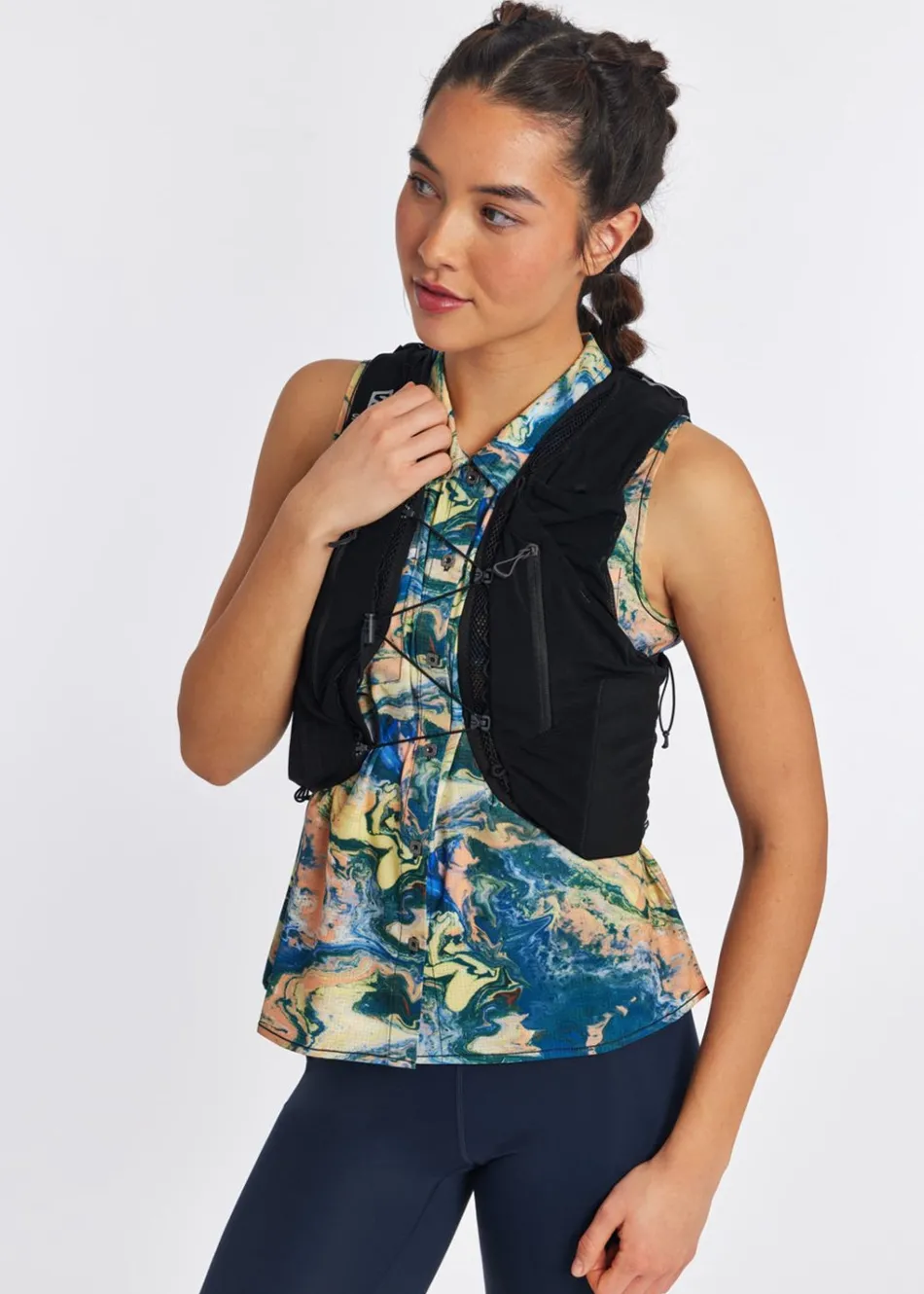 Women Oiselle Benjamina Button Sleeveless