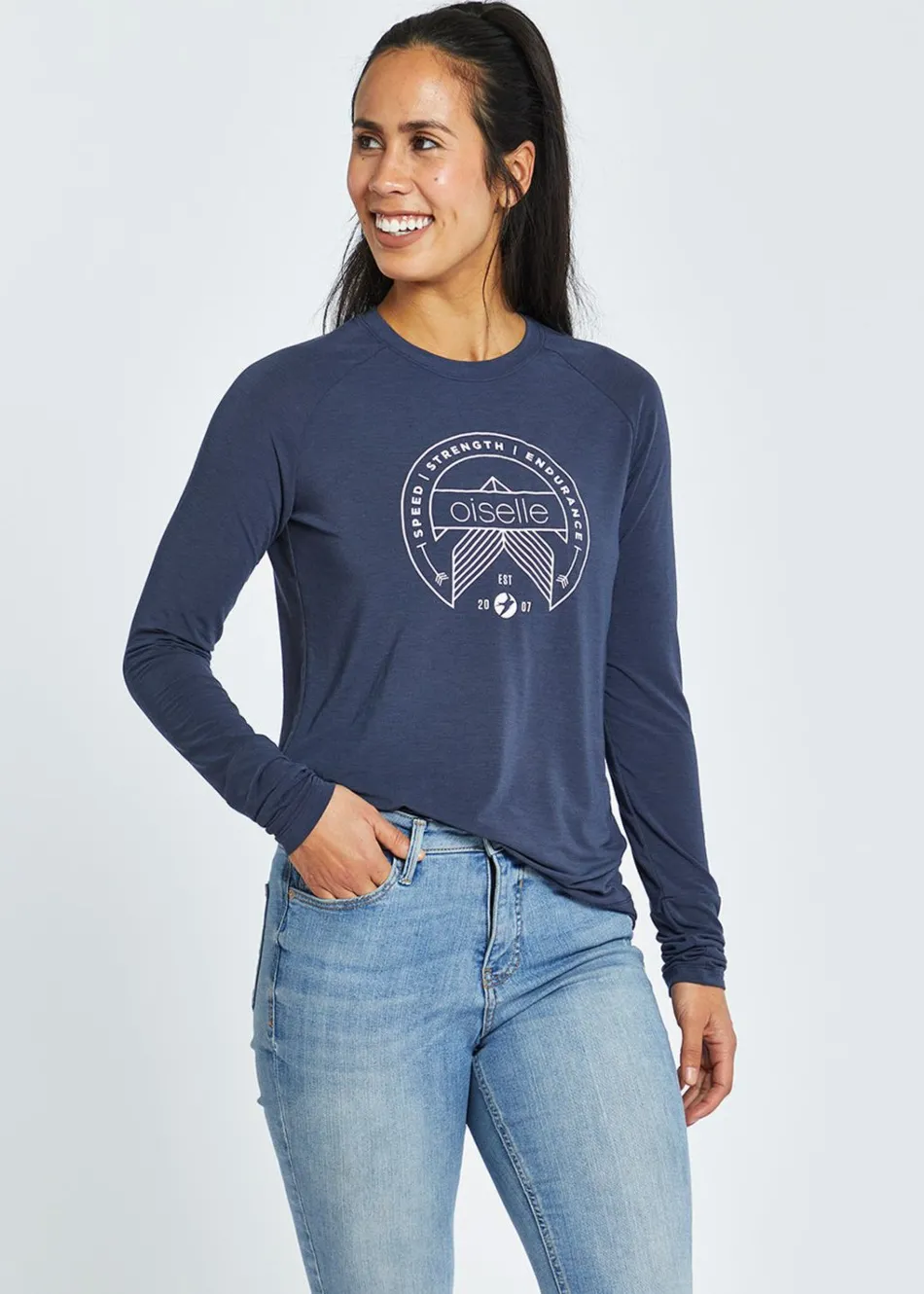 Women Oiselle Crest Long Sleeve