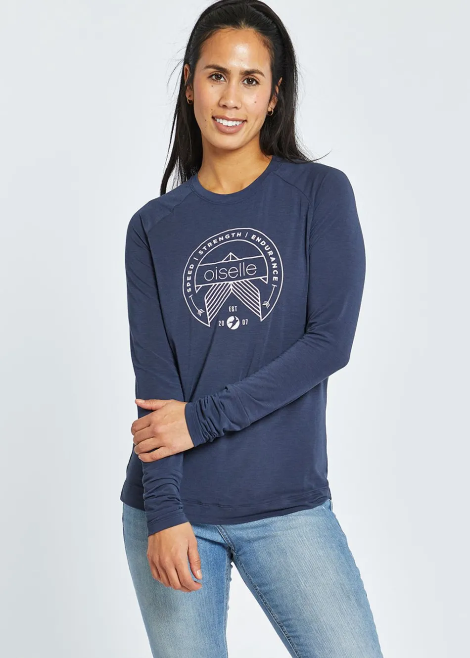 Women Oiselle Crest Long Sleeve