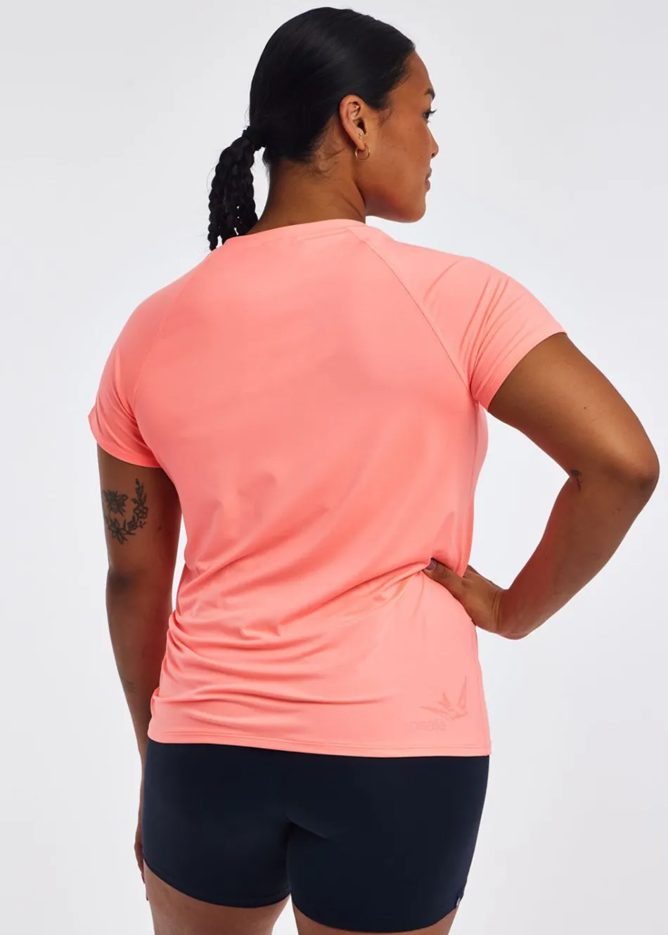 Women Oiselle Essential Bird V Neck Short Sleeve