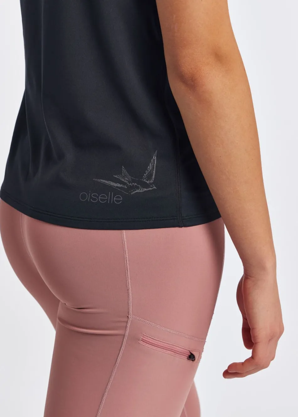 Women Oiselle Essential Bird V Neck Short Sleeve