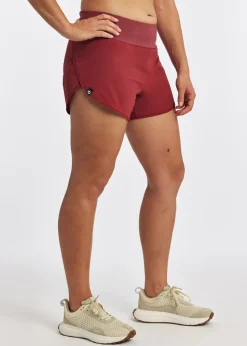 Women Oiselle Featherweight Split Shorts