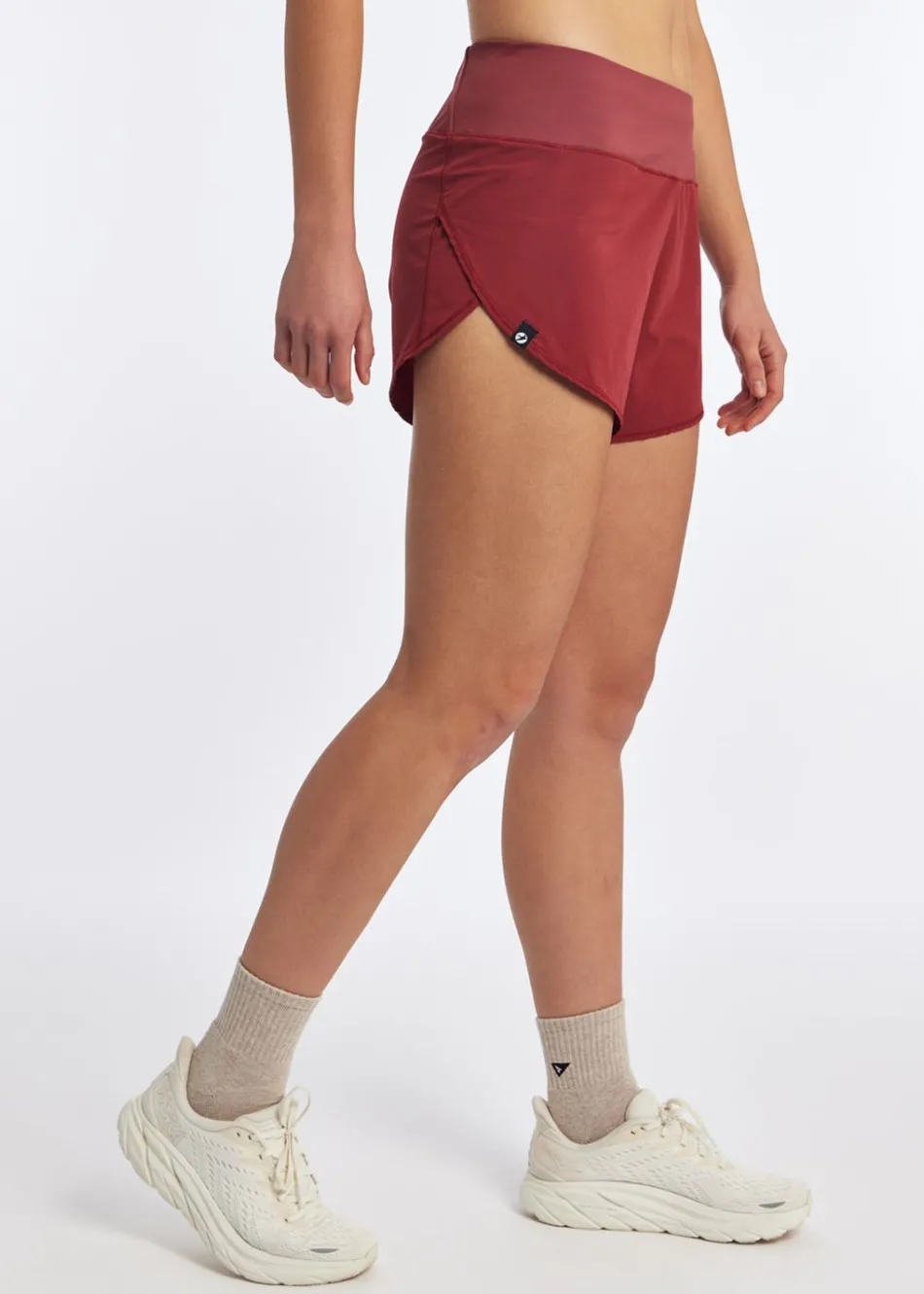 Women Oiselle Featherweight Split Shorts