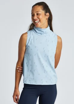 Women Oiselle Firecracker Mock Neck Tank