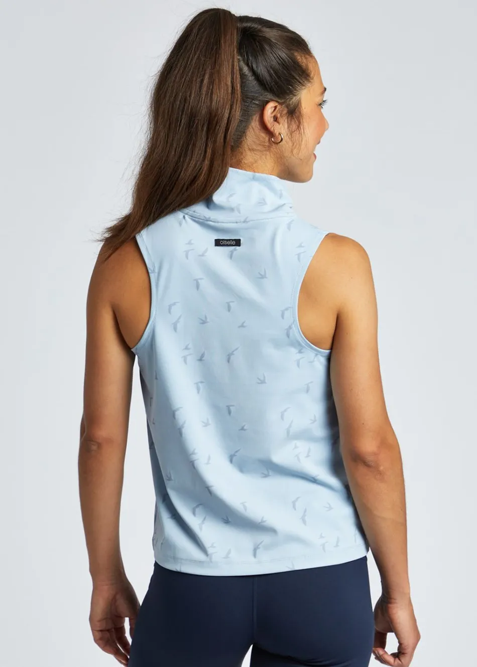 Women Oiselle Firecracker Mock Neck Tank