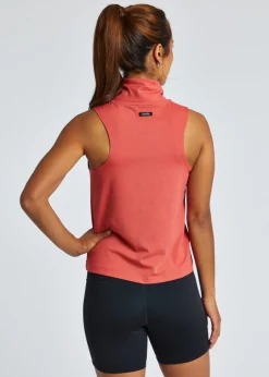Women Oiselle Firecracker Mock Neck Tank