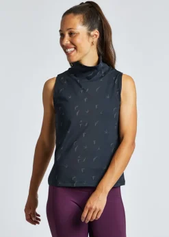 Women Oiselle Firecracker Mock Neck Tank