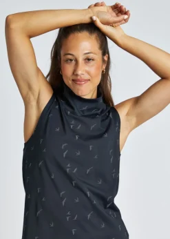 Women Oiselle Firecracker Mock Neck Tank