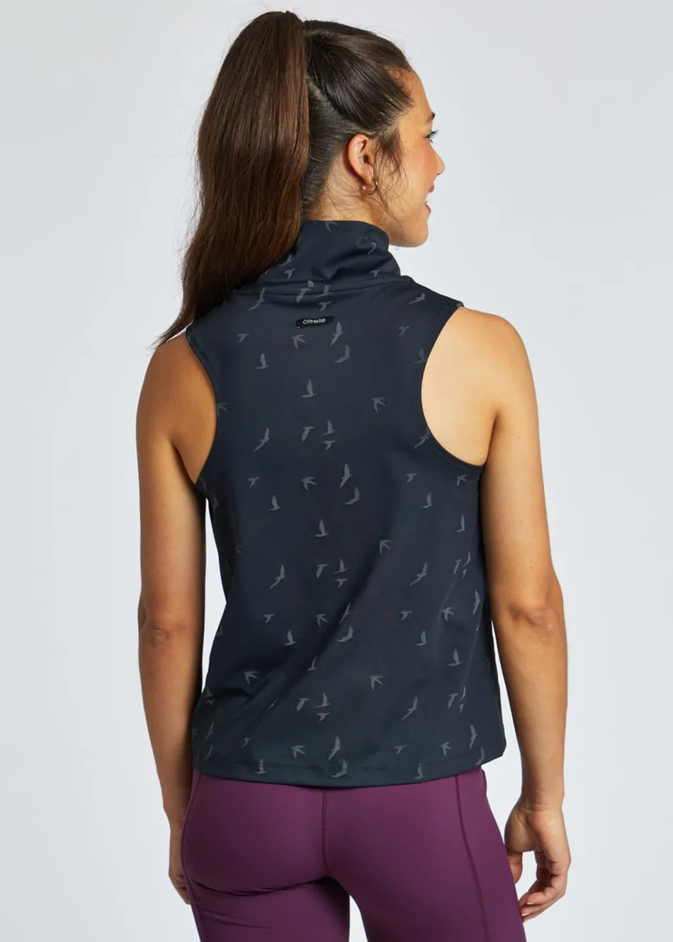 Women Oiselle Firecracker Mock Neck Tank