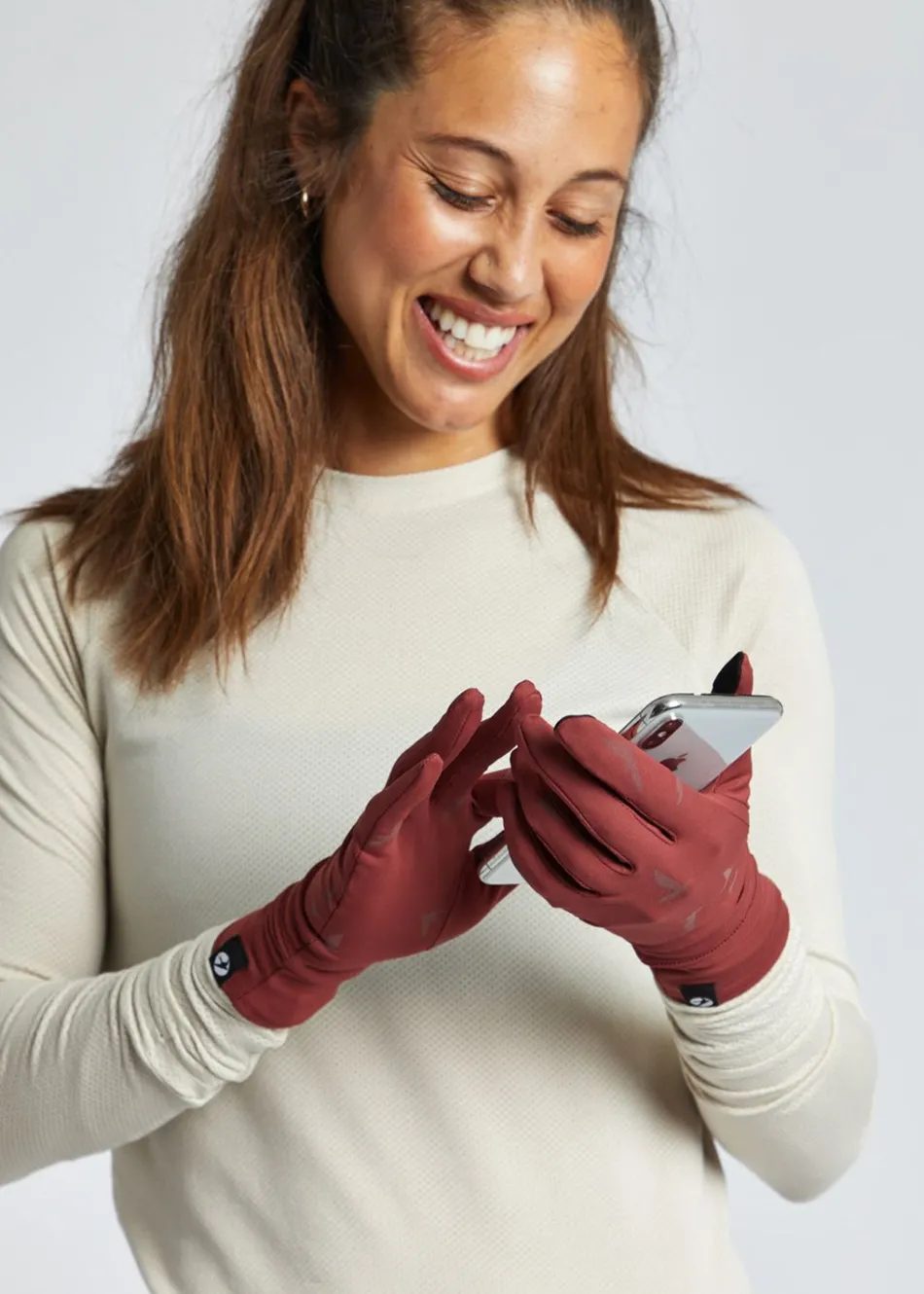 Women Oiselle Firecracker Reflective Gloves