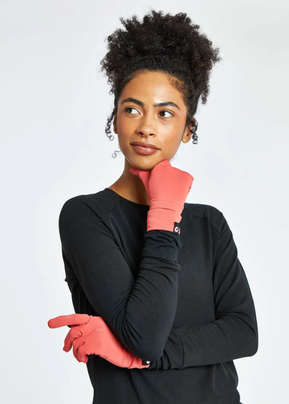 Women Oiselle Firecracker Reflective Gloves