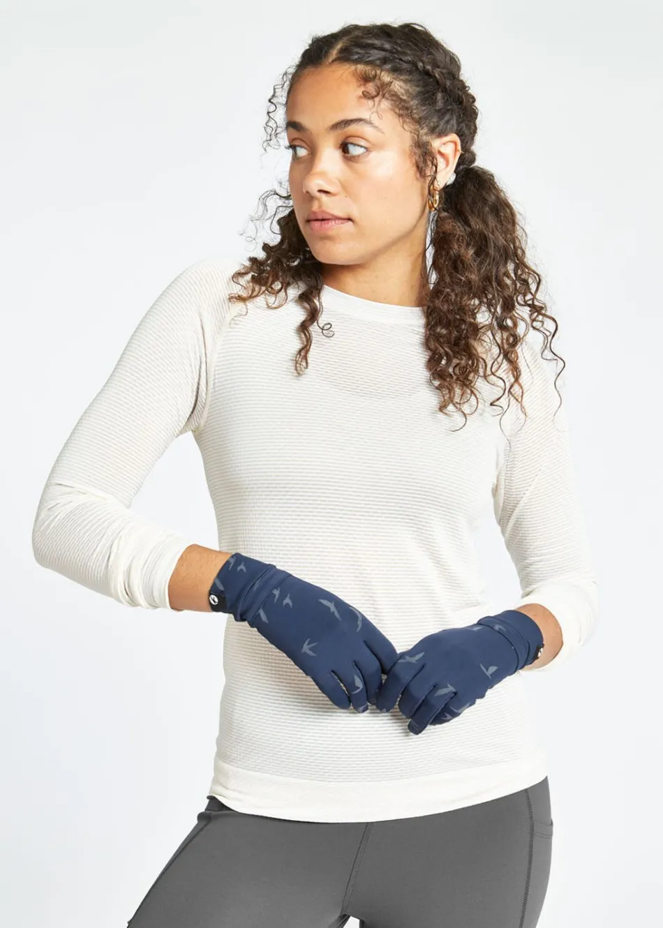 Women Oiselle Firecracker Reflective Gloves