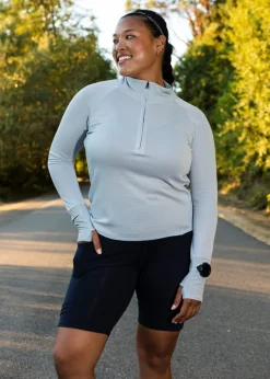 Women Oiselle Flyout Wool Half Zip