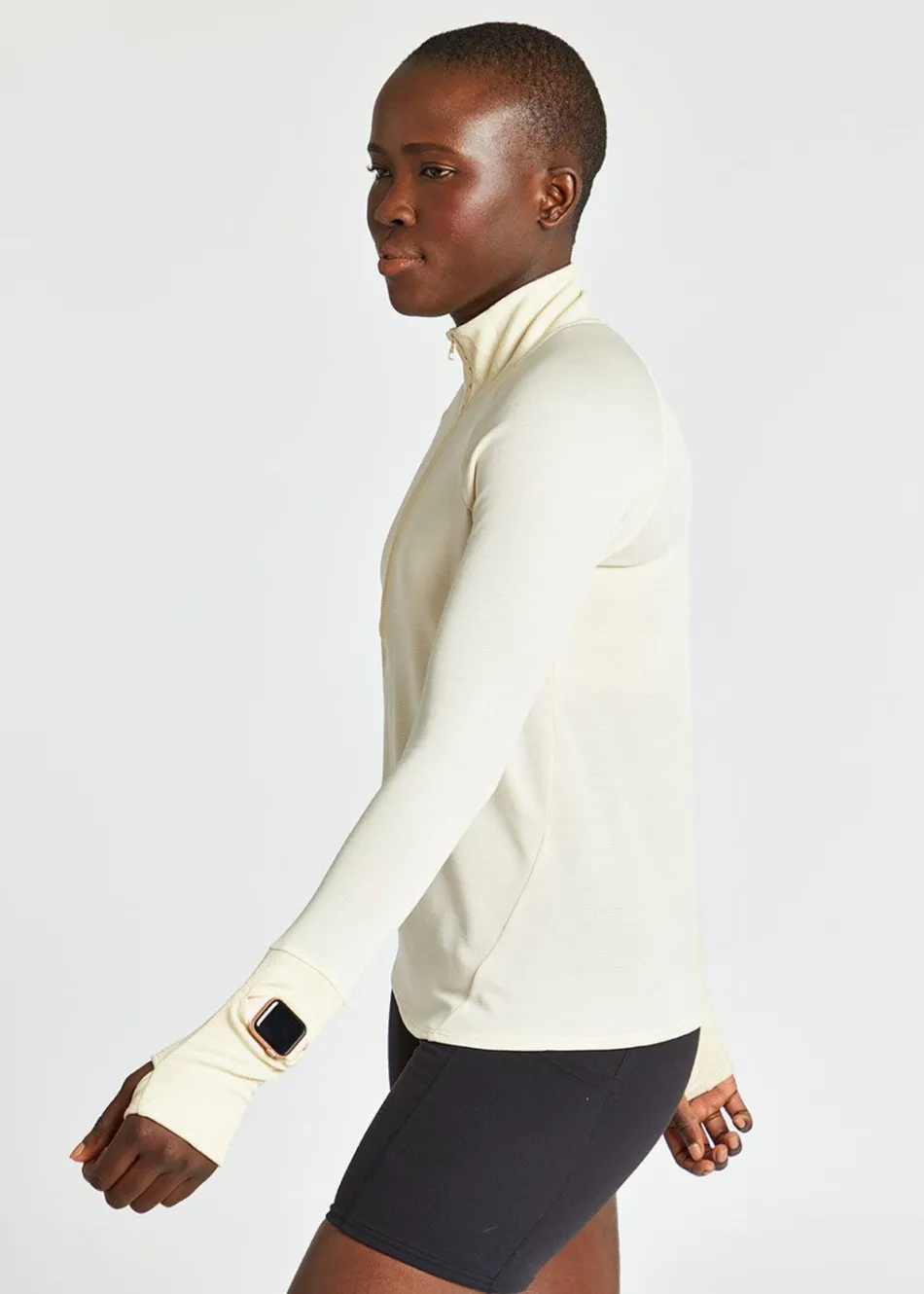 Women Oiselle Flyout Wool Half Zip