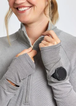 Women Oiselle Flyout Wool Half Zip