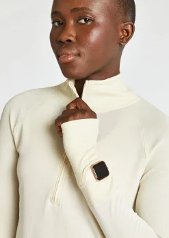 Women Oiselle Flyout Wool Half Zip