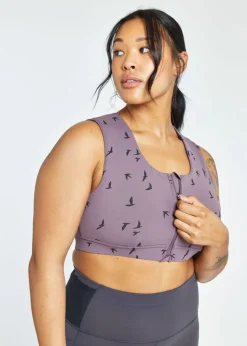 Women Oiselle Flyout Zip Bra