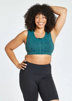 Women Oiselle Flyout Zip Bra