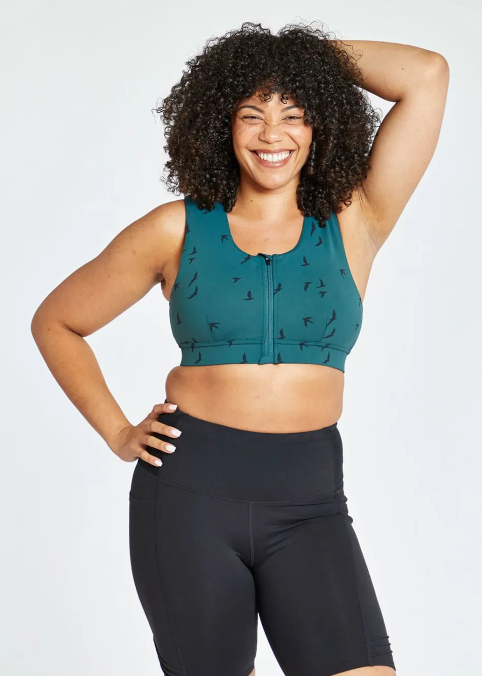 Women Oiselle Flyout Zip Bra