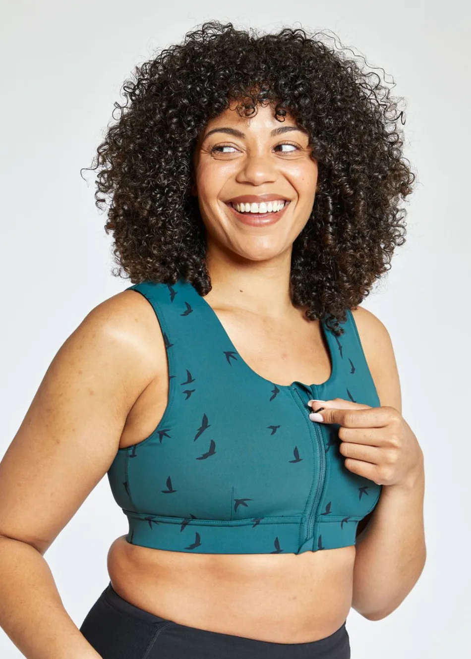 Women Oiselle Flyout Zip Bra