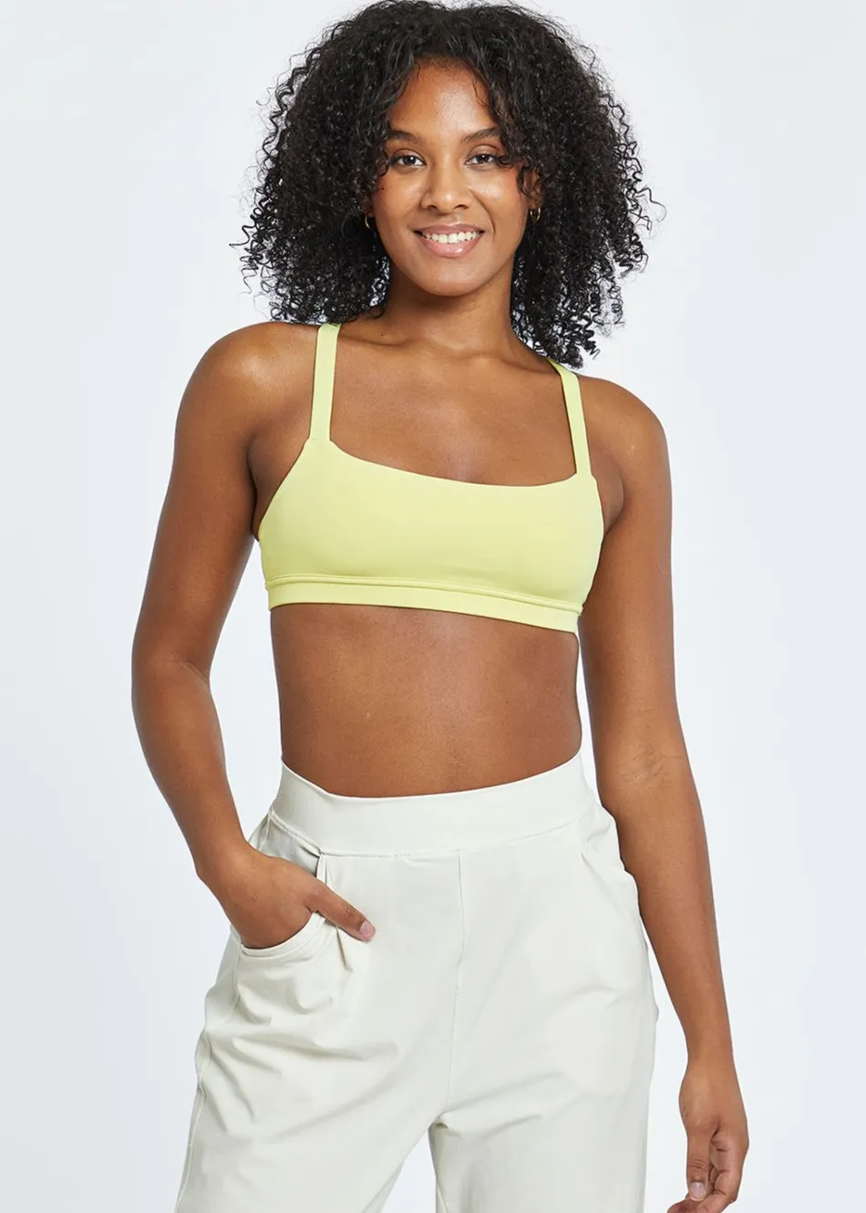 Women Oiselle Lauren Square Neck Shelf Bralette