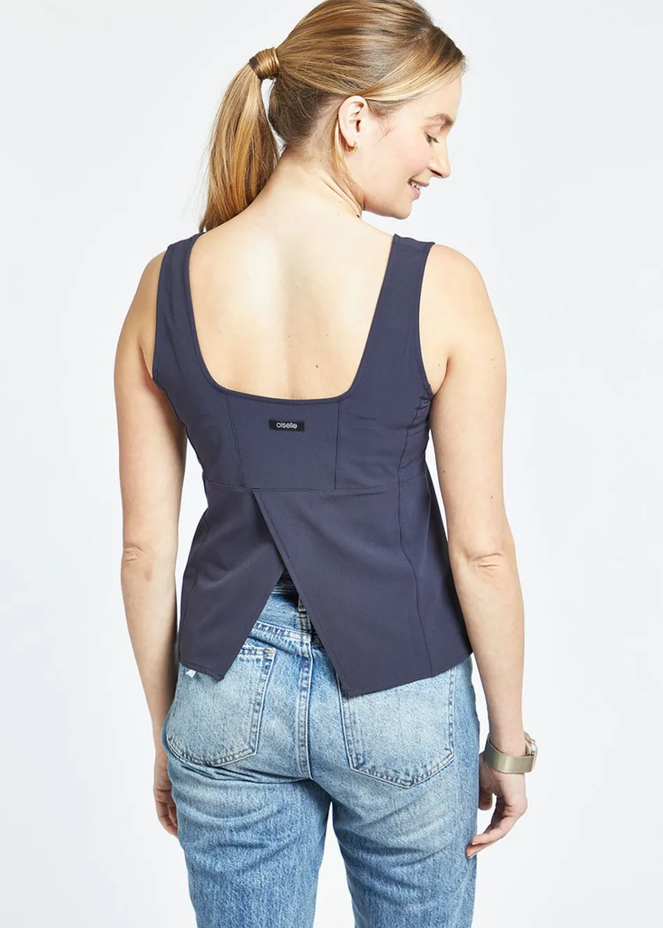 Women Oiselle Lauren Square Neck Tank