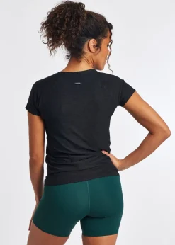 Women Oiselle Light Lux V-Neck Tee