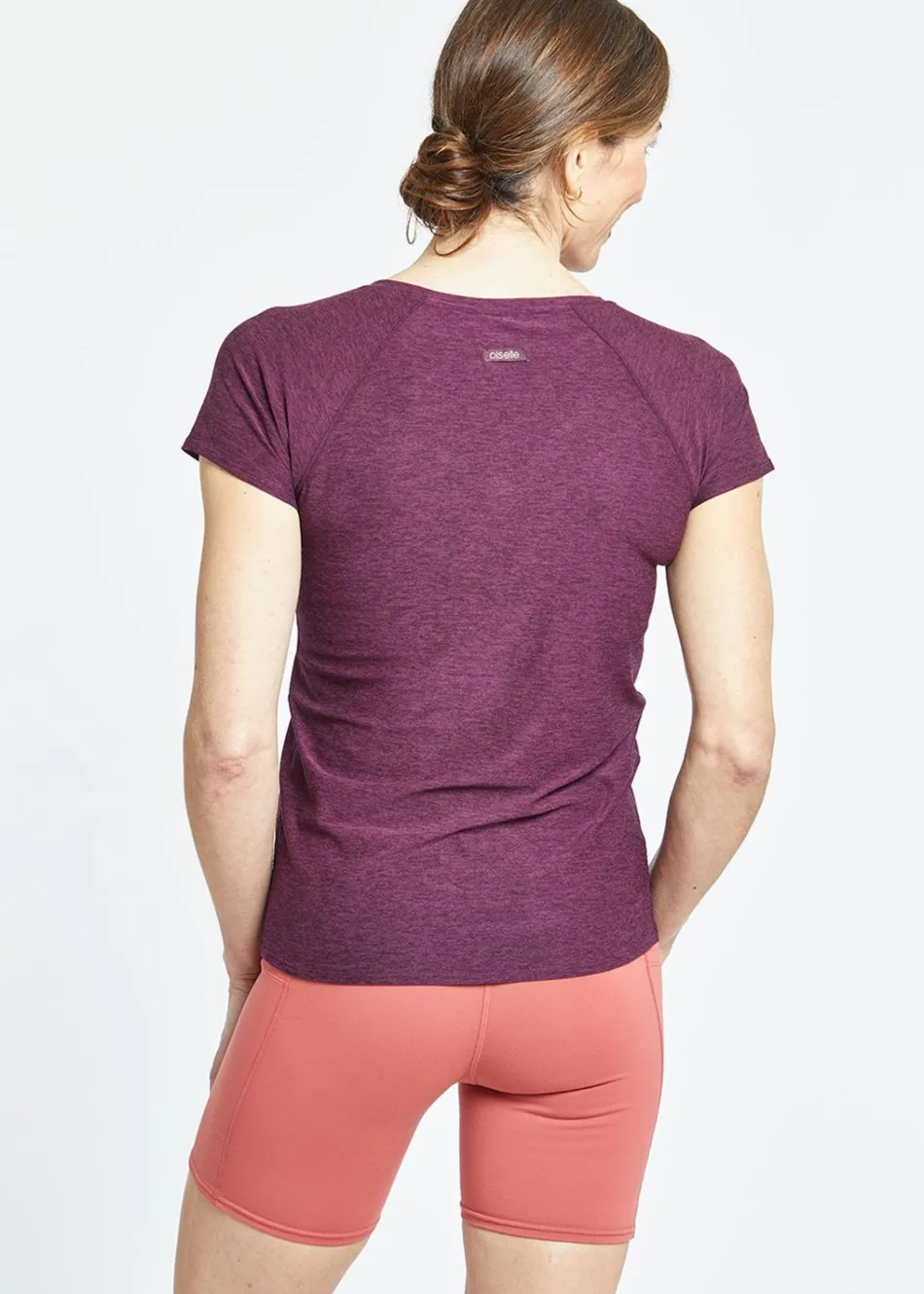 Women Oiselle Light Lux V-Neck Tee