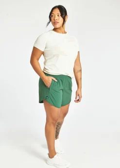 Women Oiselle Long Flyout Shorts