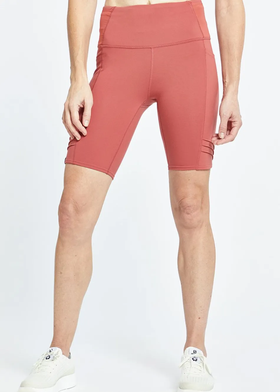 Women Oiselle Long Pocket Jogger Shorts