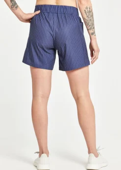 Women Oiselle Long Track Fan Shorts