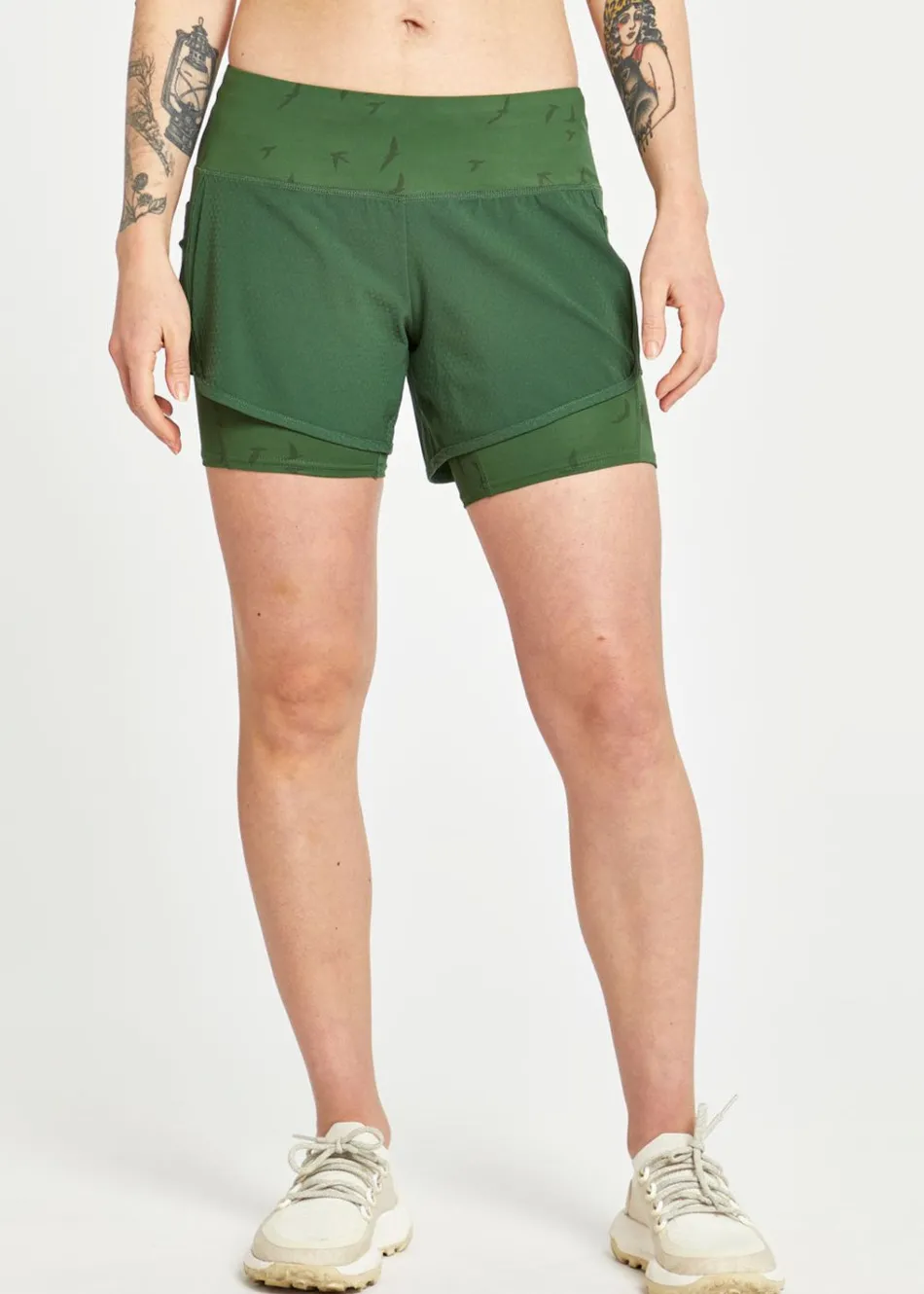 Women Oiselle Long Track Star Shorts