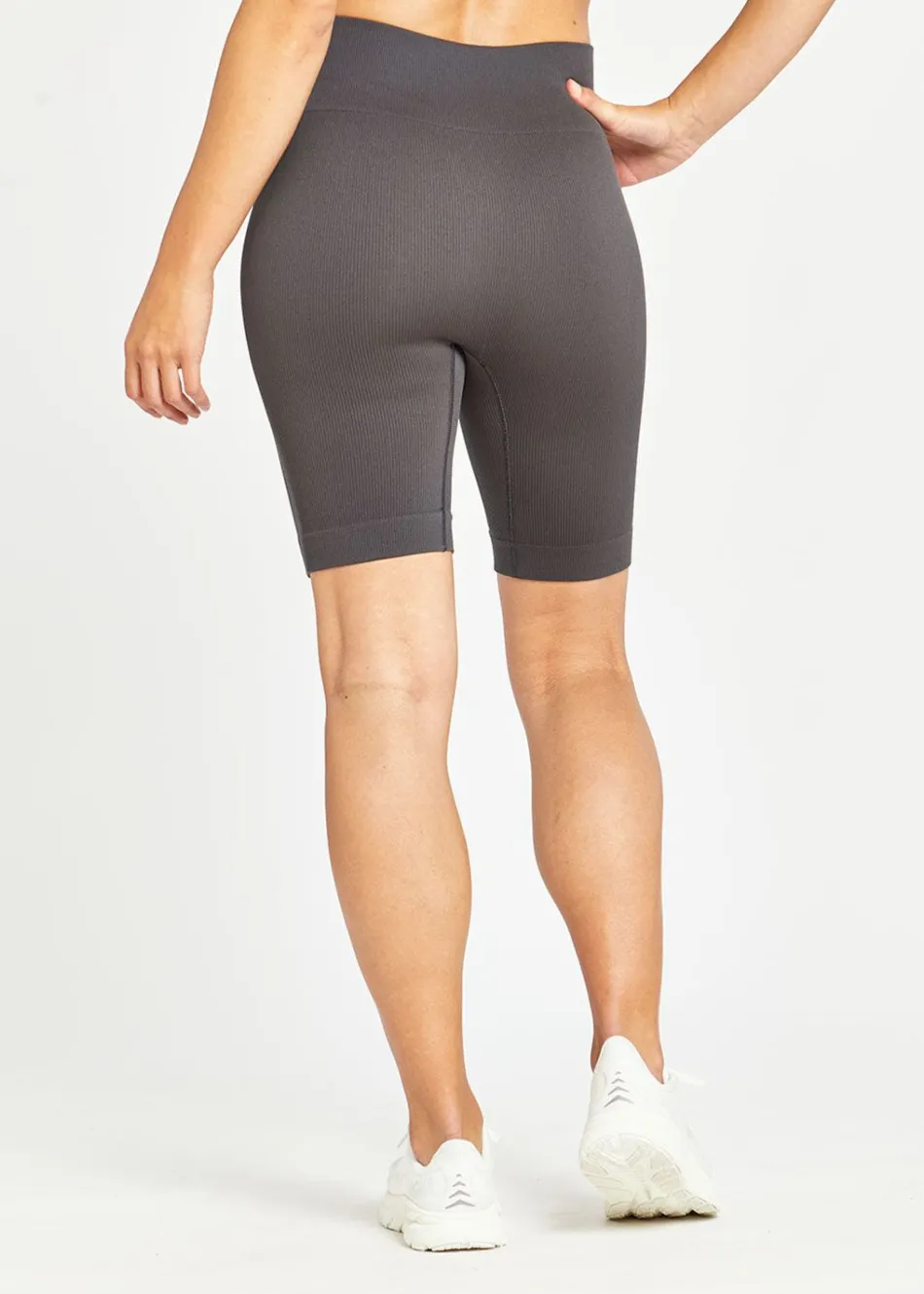 Women Oiselle Longer Ribbed Flyte Shorts