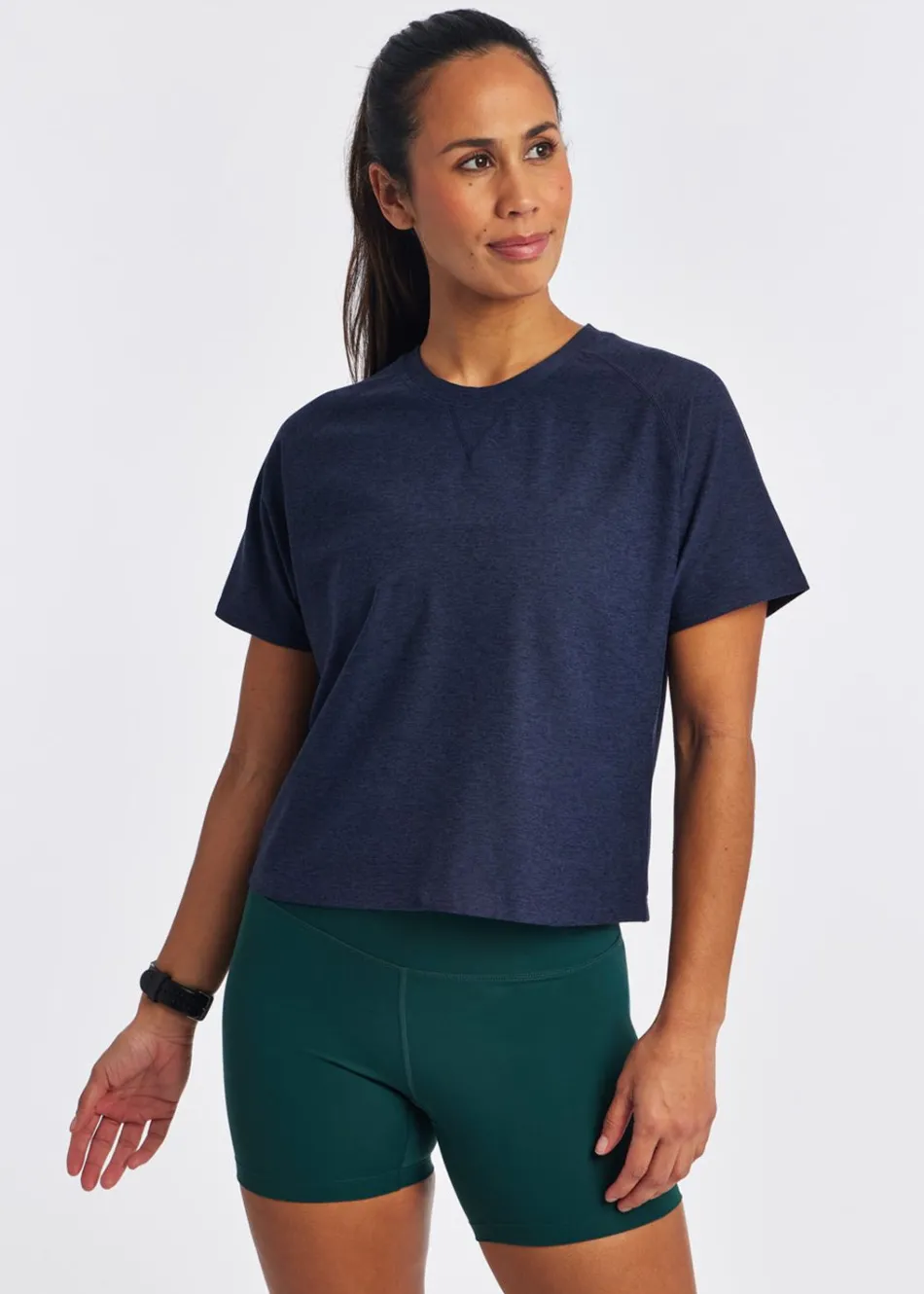 Women Oiselle Lux Boxy Short Sleeve