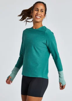 Women Oiselle Lux Cuffed Long Sleeve