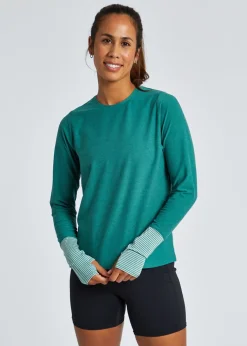 Women Oiselle Lux Cuffed Long Sleeve