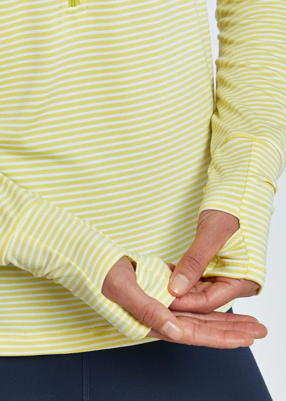 Women Oiselle Striped Half Zip