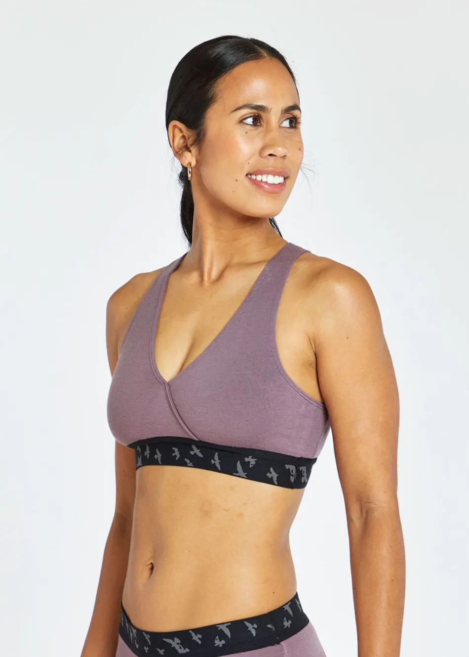 Women Oiselle Wazzie Wool Crossover Bra