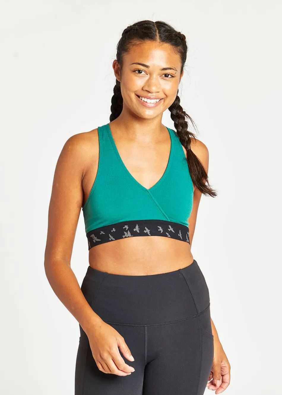 Women Oiselle Wazzie Wool Crossover Bra