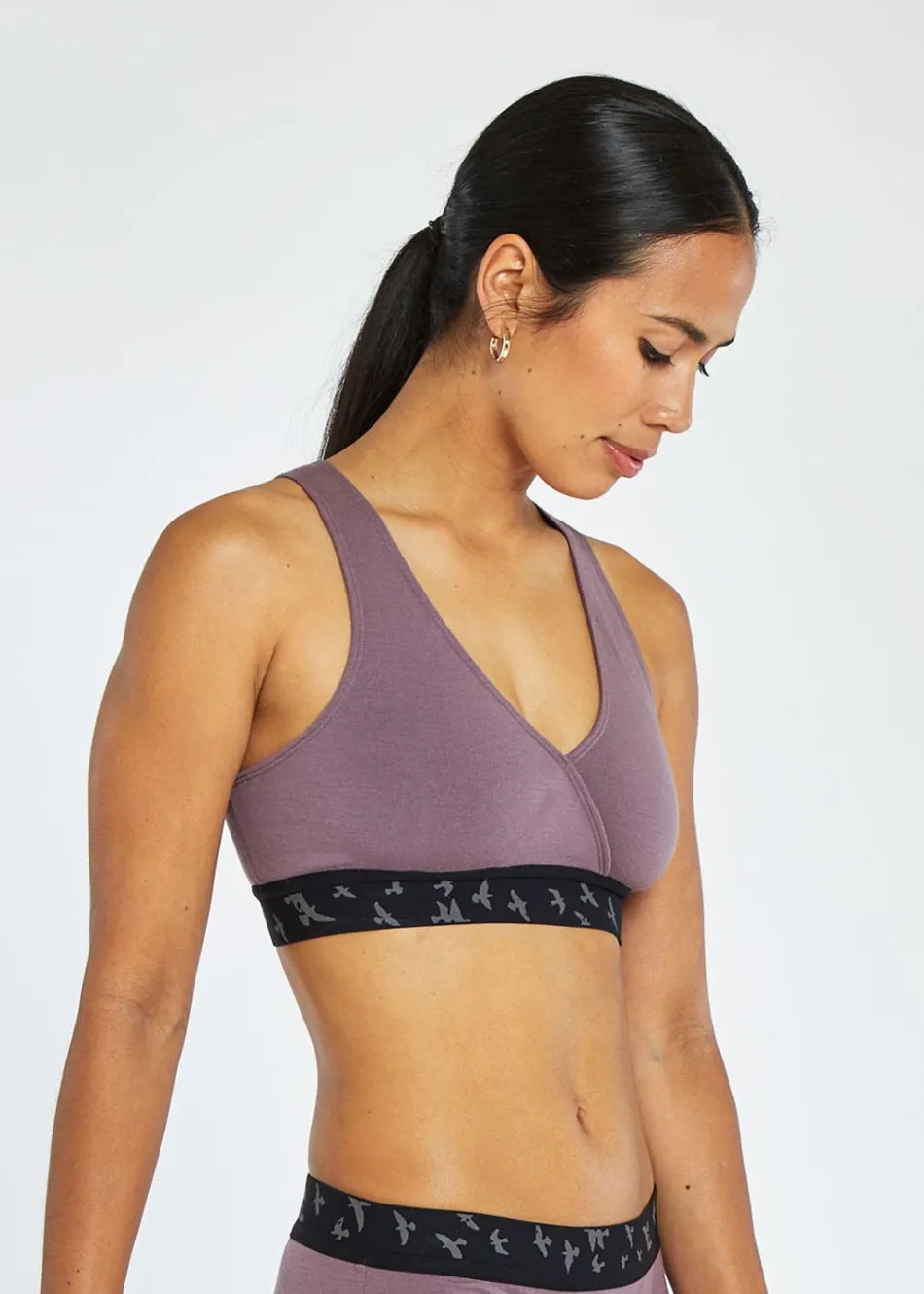 Women Oiselle Wazzie Wool Crossover Bra