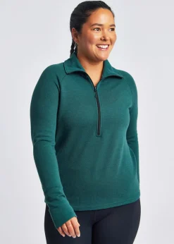 Women Oiselle Wazzie Wool Jacquard Half Zip