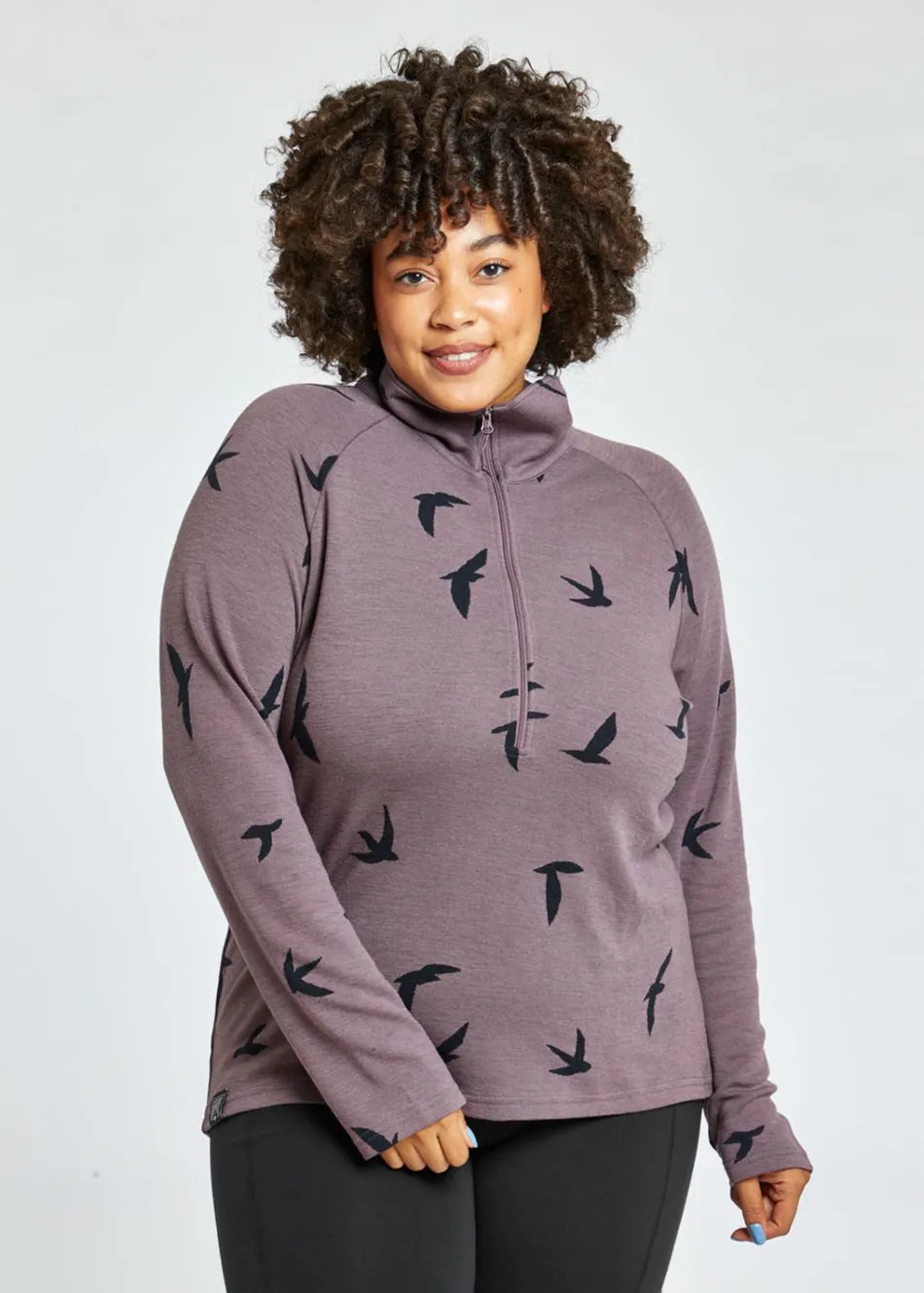 Women Oiselle Wazzie Wool Jacquard Half Zip