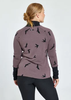 Women Oiselle Wazzie Wool Jacquard Mock Neck Long Sleeve